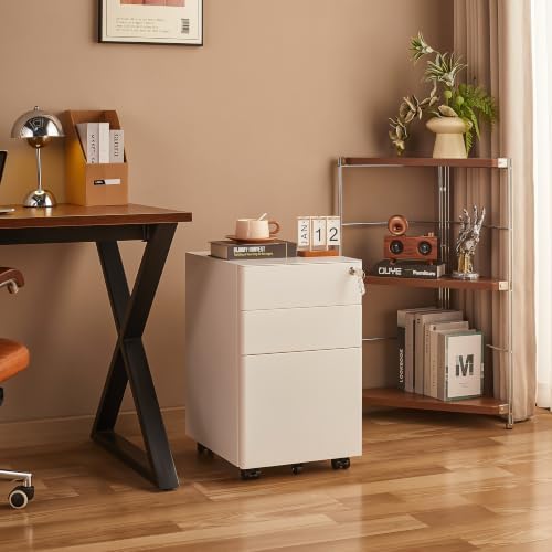 Guizeeopo Fully Assembled 3 Drawer File Cabinets for Home Office