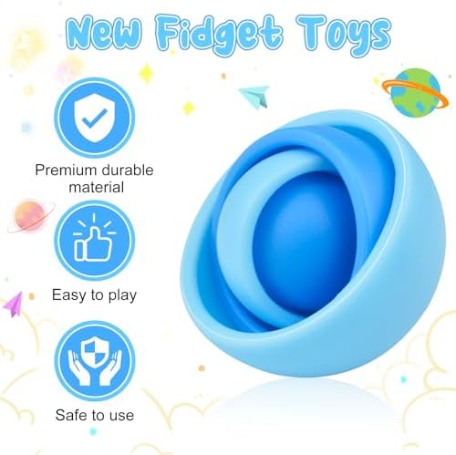 Fidget Toys Adults, Fidget Spinner for Kids, Teens Gift Ideas for Boys 8-12 Party Favors Classroom Prizes, ADHD Autism Stress Relief Finger Toys