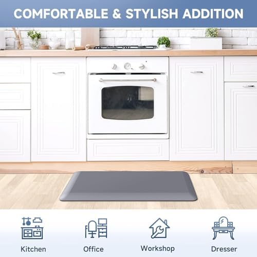 4/5 Inch Thick Kitchen Mats for Floor, StepRite Kitchen Rug for Standing