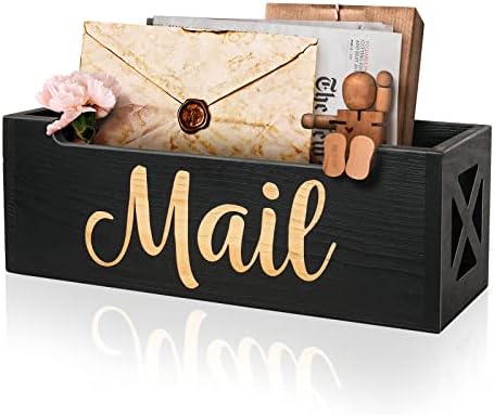 Wooden Mail Organizer Countertop