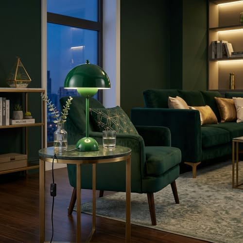 Creative Mid-Century Modern Bud Table Lamp for Home&Office, Hunter Green