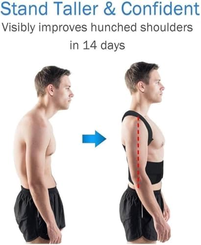 Adjustable Posture Corrector, Scoliosis Kyphosis Correction Strap, Relieves Pain(Large)