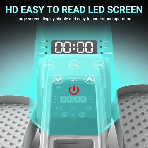 Under Desk Elliptical Machine - Electric Seated Pedal Exerciser, Motorized Leg Exerciser for Seniors Home Office, 12 Adjustable Speeds Whisper Quiet Portable