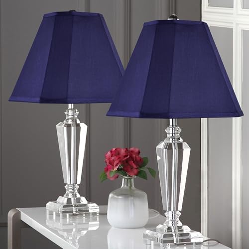 GO&SO Blue Lamp Shades 1Pc,6.5" x 13" x 10.5",Bell Fabric Lampshade
