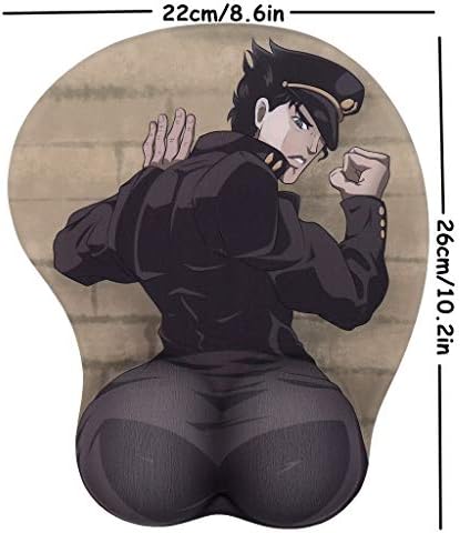 PP Anime 3D Mouse Pad with Soft Wrist Rest Gaming 3D Mousepads 2Way Skin