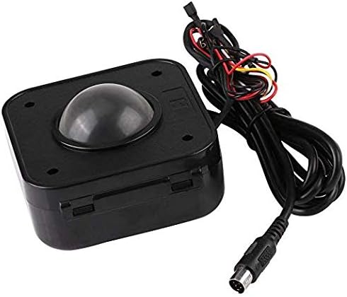 Arcade Trackball Mouse,4.5cm Lighted Illuminated Round LED Trackball Mouse PS/2 PCB Connector for Arcade (Trackballs)