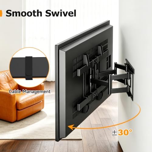 XINLEI 1.3" Ultra Slim TV Wall Mount Full Motion for 32-75 Inch TVs