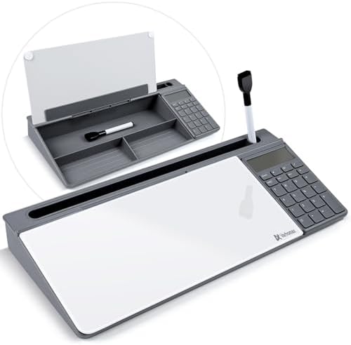 Varhomax Glass Desk Whiteboard with Calculator