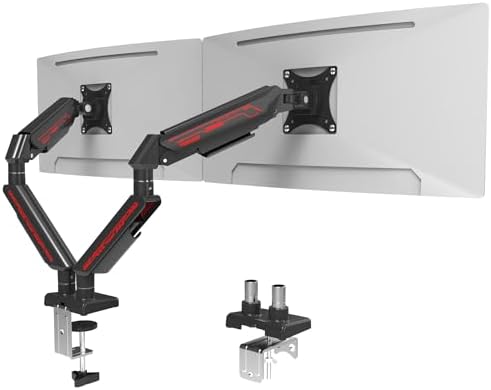 Fydeamer Dual Monitor Arm for 17-35" Screens up to 24.3lbs, Black