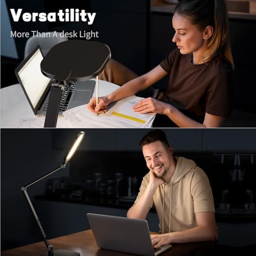 LitONES LED Desk Lamp for Home Office, Eye-Caring Diffused Desk Light
