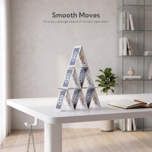 Claiks Electric Standing Desk 40x24 Inch Adjustable Desk, White