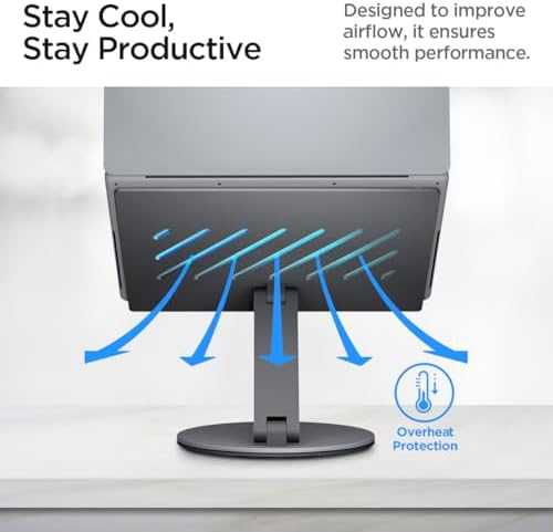 Spigen for 6-in-1 Hub Laptop Stand with Ventilation, ArcDock