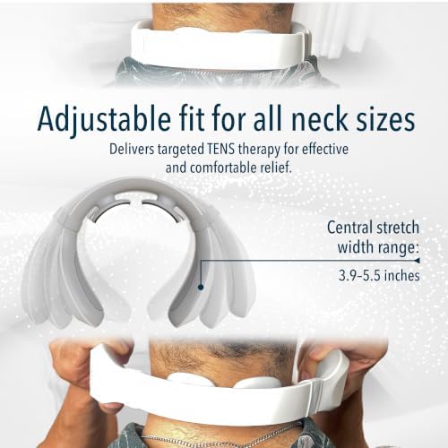 Neck TENS Machine with Heat, Electric Pulse Neck Massager for Pain Relief