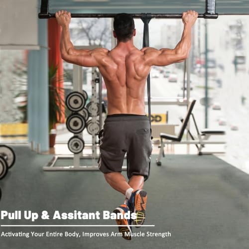 Resistance Bands, Pull Up Assist Bands - Workout Bands, Eexercise Bands, Long Resistance Bands Set for Working Out, Fitness, Training, Physical Therapy for Men Women