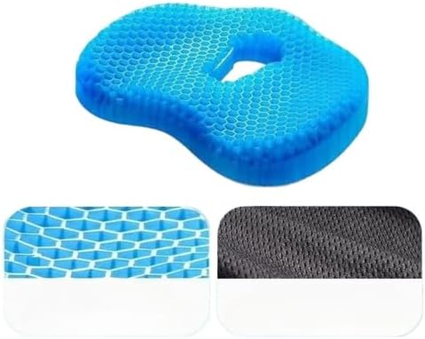 Honeycomb Cooling Seat Cushion – Breathable Ergonomic Chair Pad(With black cloth-B)