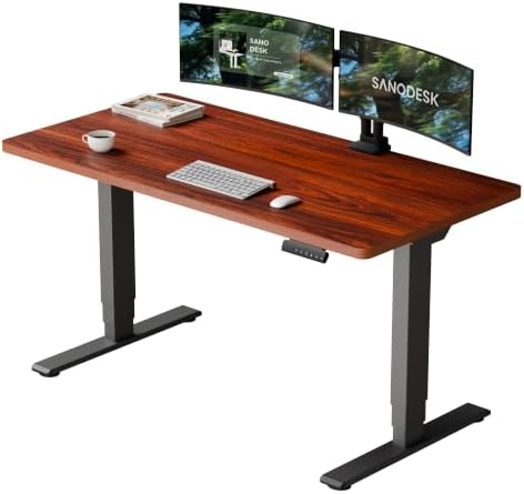 SANODESK Dual Motor Standing Desk 220lbs Height Adjustable Desk