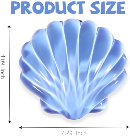 Gel Wrist Rest for Keyboard and Mouse Transparent Blue Shell Keyboard Wrist Rest Set Ergonomic Cute Clear Cool Ocean Beach Mouse Wrist Pad Silicone Non-Slip Support for Computer Gaming Home Office
