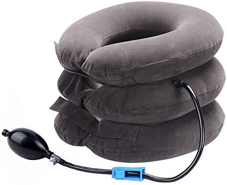 RUNZI Cervical Neck Traction Device Inflatable Neck Stretcher, Easy to Use for Chronic Neck and Shoulder Pain Relief Traction Spine Alignment, Neck Cervical Brace
