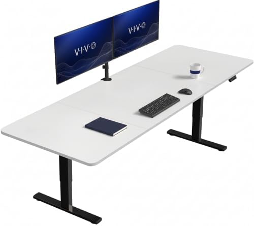 VIVO White 83 x 30 in Standing Desk, DESK-KIT-1B8W