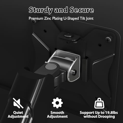 BONTEC Dual Monitor Wall Mount for 13-32 Inch Screens, VESA 75x75/100x100mm