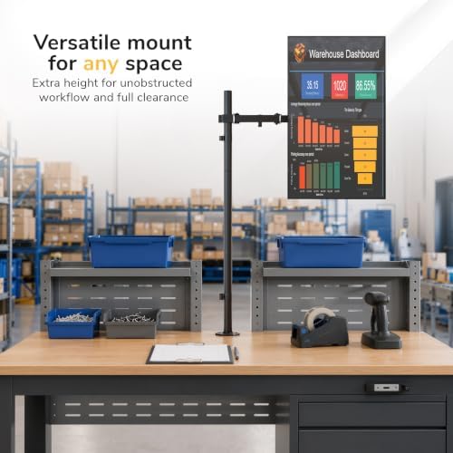 Mount-It! Extra Tall Monitor Arm, 39" Pole, Fits 17-35" Screens