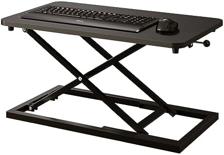Decoholic 24 inch Height Adjustable Standing Desk Converter（Black）