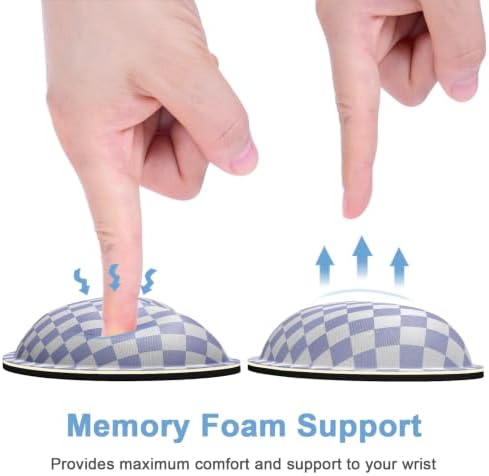 Dapesuom Mouse Wrist Rest, Cute Ergonomic Memory Foam Mouse Wrist for Computer Desk Mats Support, Hand Rest Pad Cushion for Gaming, Office, Laptop, Men, Women, Pain Relief & Easy Typing, Lilac Grey