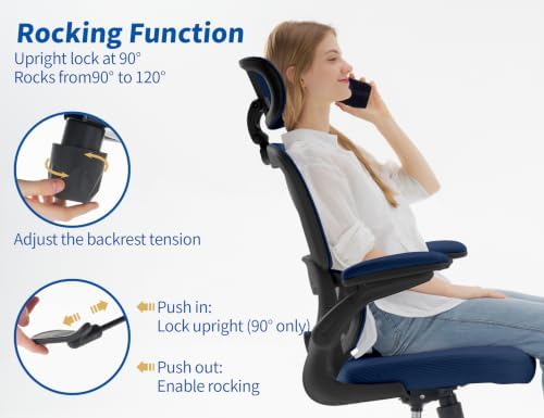 TRALT Ergonomic Office Chair Desk Chair with Adjustable Lumbar Support