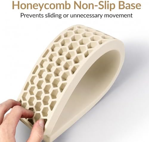 Keychron Retro Cream Silicone Wrist & Palm Rest, 17.6" Full Size for K10 Pro / K10 Max / Q6 / Q6 Pro / Q6 Max / Q6 HE / V6 / V6 Max / C4 HE, Washable, Non-Slip Base, Typing Support