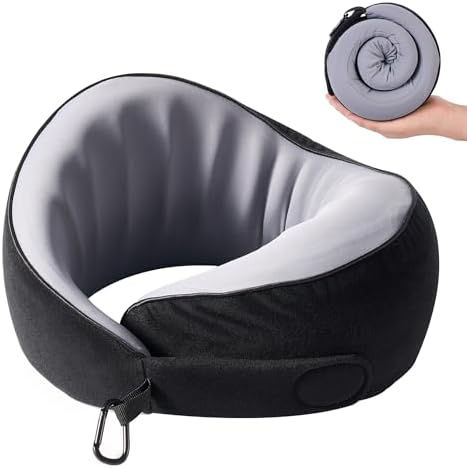 Travel Neck Pillow Airplane Neck Support Ergonomic Design for Traveling
