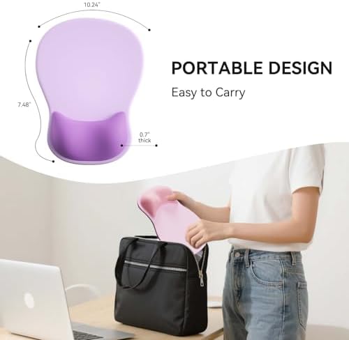 Ergonomic Mouse Pad with Wrist Rest Cute Mousepad Wrist Support