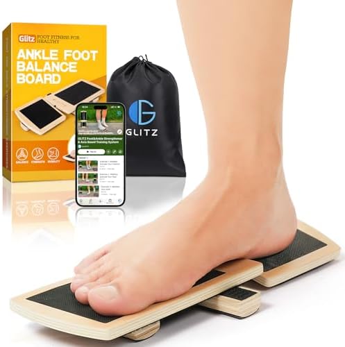 Ankle Balance Board Foot Strengthener Trainer for Sprained Ankle, Stability Exercises, Physical Therapy, Plantar Fasciitis Relief, Posture Correction, Balance Training