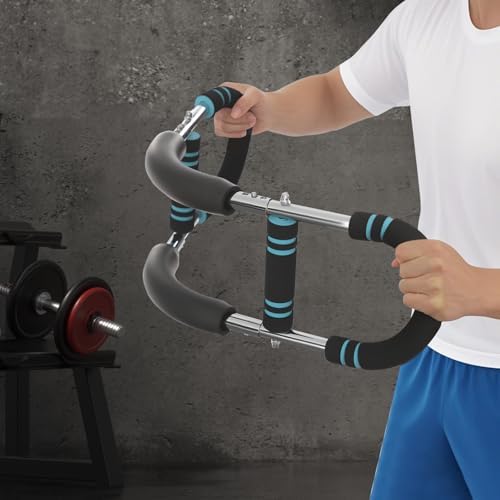 U-Shaped Adjustable Arm Trainer, 5 Resistance Levels Arm Exercise Equipment, 66-110LBS Upper Body Strength Builder Trainer Carbon Steel Chest Back Shoulder Workout Machine for Men Women