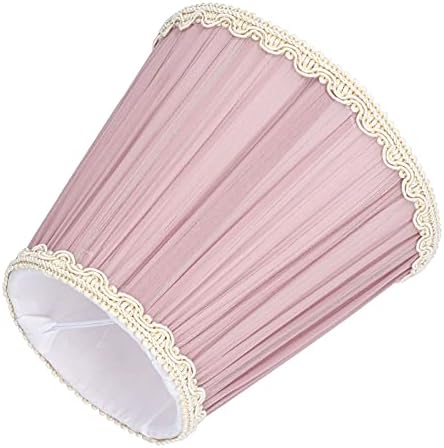 3 Pack Cloth Lamp Shade Clip On Lampshade for E14 Candle Bulb Chandelier Wall Light Table Lamp Indoor Decor Dark Blue (Clip-on-Light Purple)