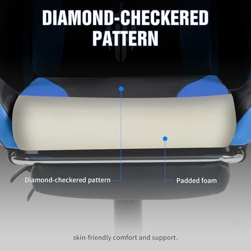 Gaming Chair with Footrest, Computer Chair with Adjustable Headrest