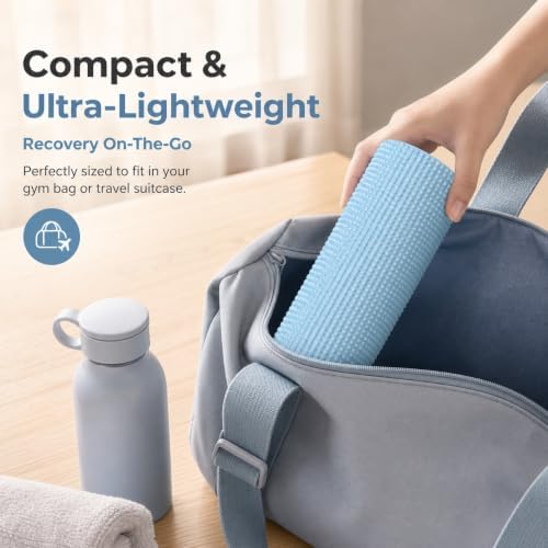 12 Inch EVA Soft Dot Foam Roller for Balance Exercise & Yoga，Purple：18in