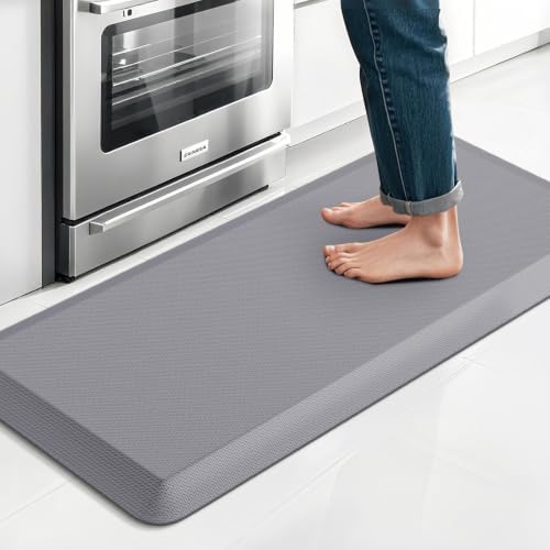 Kitchen Mat for Floor, Anti-Fatigue Mat Kitchen Rug, 17.3"x39"x0.8'', Grey