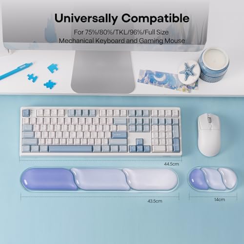 EPOMAKER CloudGel Wrist Rest for Keyboard and Mouse, 2 Pieces