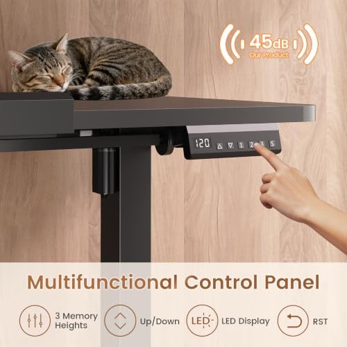 SEDETA 31.5 Inches Electric Standing Desk, 180° Tiltable Mobile Rising