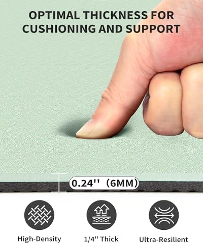 CAMBIVO 72''x48'' Large Yoga Mat, Extra Thick TPE Workout Mat