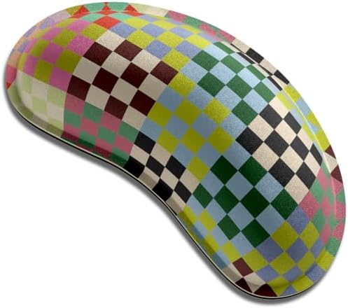 Dapesuom Mouse Wrist Rest, Cute Ergonomic Memory Foam Mouse Wrist for Computer Desk Mats Support, Hand Rest Pad Cushion for Gaming, Office, Laptop, Men, Women, Pain Relief & Easy Typing, Vintage Multi
