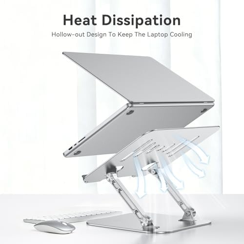 K&ZZ Laptop Stand for Desk Adjustable Ventilated Laptop Holder Stand