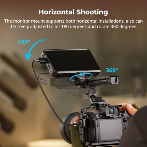 SMALLRIG Camera Monitor Mount with 3/8"-16 Locating Screw for ARRI