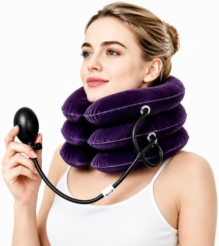 Inflatable Neck Traction Device, Adjustable Cervical Neck Stretcher