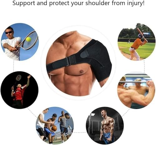 Shoulder Brace for Men and Women Recovery Shoulder- Adjustable Compression Support for Rotator Cuff & Arthritis Pain Relief, Shoulder Injury Stabilizer, Universal Fit Left/Right