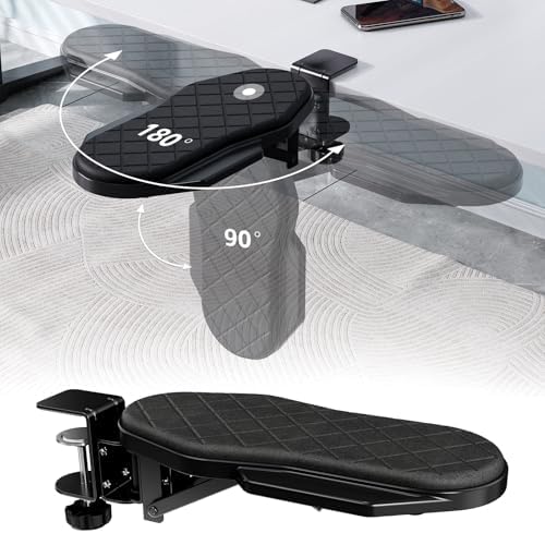 CABTE Ergonomics Desk Extender Tray, Table Mount Arm Wrist Rest Shelf
