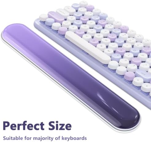 AKIT Ergonomic Mouse Pad and Keyboard Wrist Rest Set, Gel Mousepad, Purple