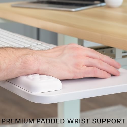 VIVO Premium White Under Desk 27 x 11 in Keyboard Tray, MOUNT-KB27P-W