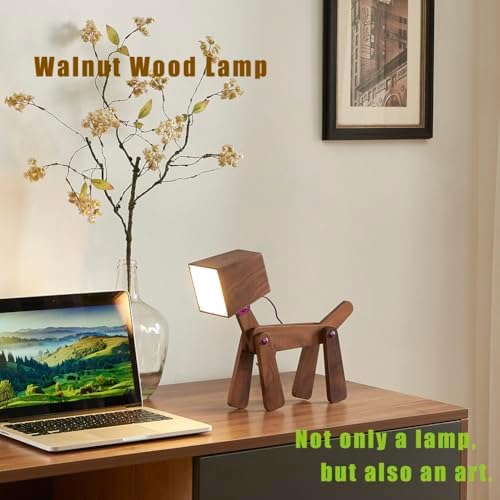 Super Cute Dog Table Lamp for Kids Room Bedroom Bedside Reading Dorm