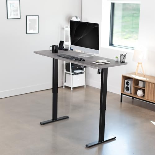 VIVO Dark Gray 60 x 24 in Standing Desk, DESK-KIT-B06G